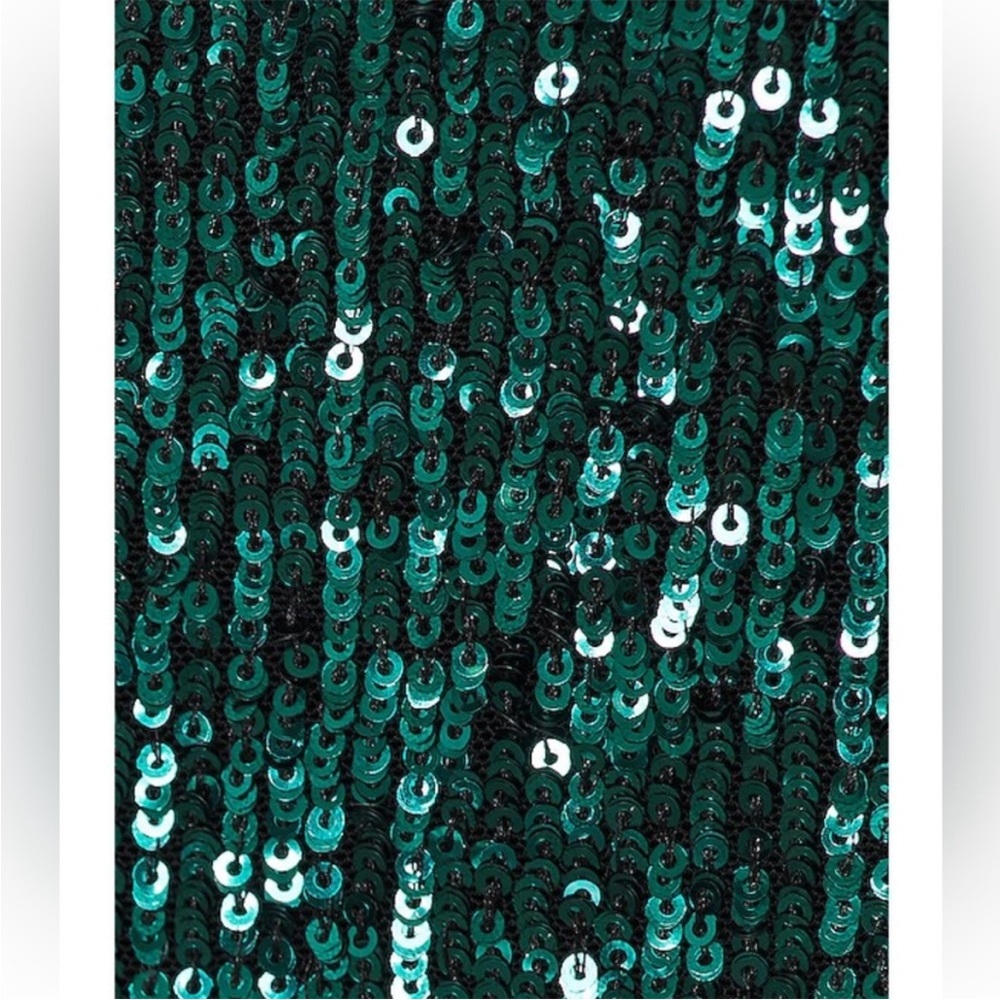 Nookie Emerald Green Strapless Sequin Midi Dress - Picture 11 of 14